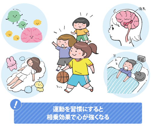 運動はストレスと反対の作用を脳に与える